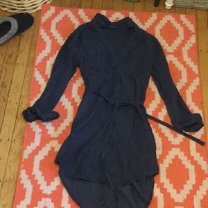 Navy shirtdress